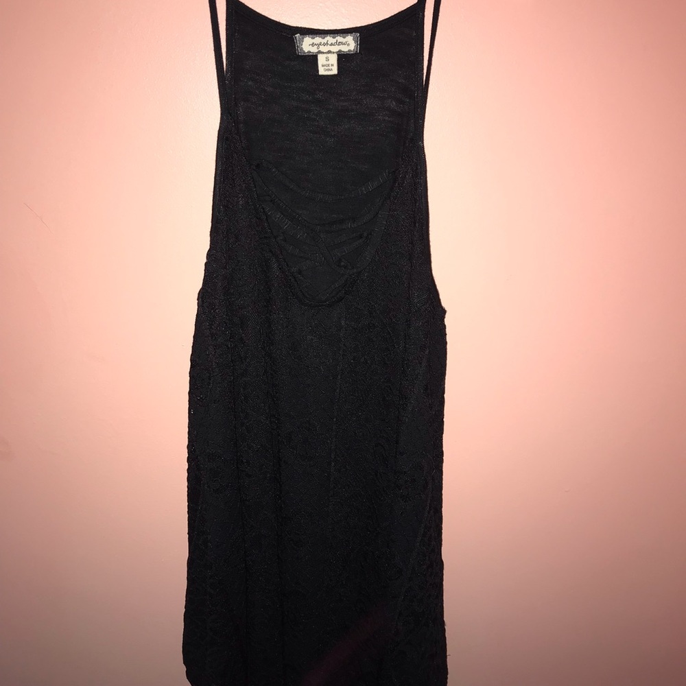 Black Lace Tank Top